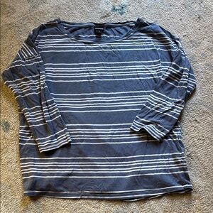 Patagonia Blue and White Striped Shirt
